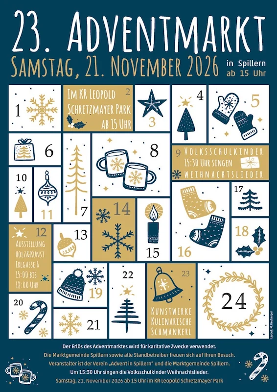 Adventmarkt Spillern 2026